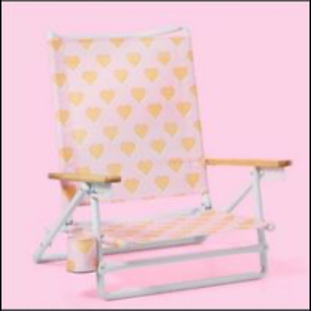 NWT Stoney Clover Target Pink Heart Beach Chair